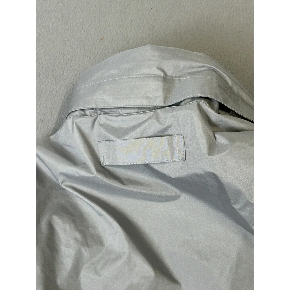 USPA Polo Coat Mens Size Large Fleece Lined Zip‎ Up Jacket Gray Logo
